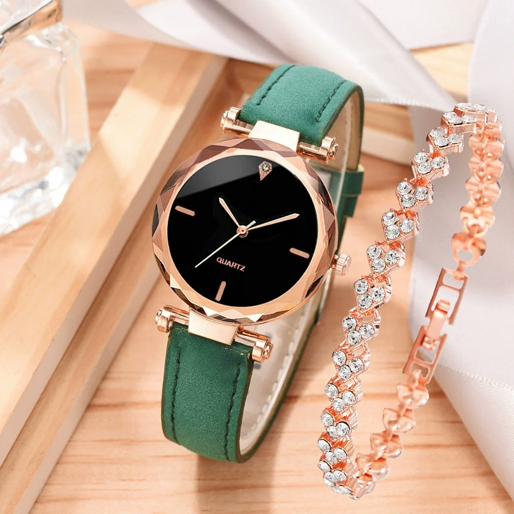 Watch Alloy Plastic Case Pu Belt Round Dial Casual Adult Women's - Image 15