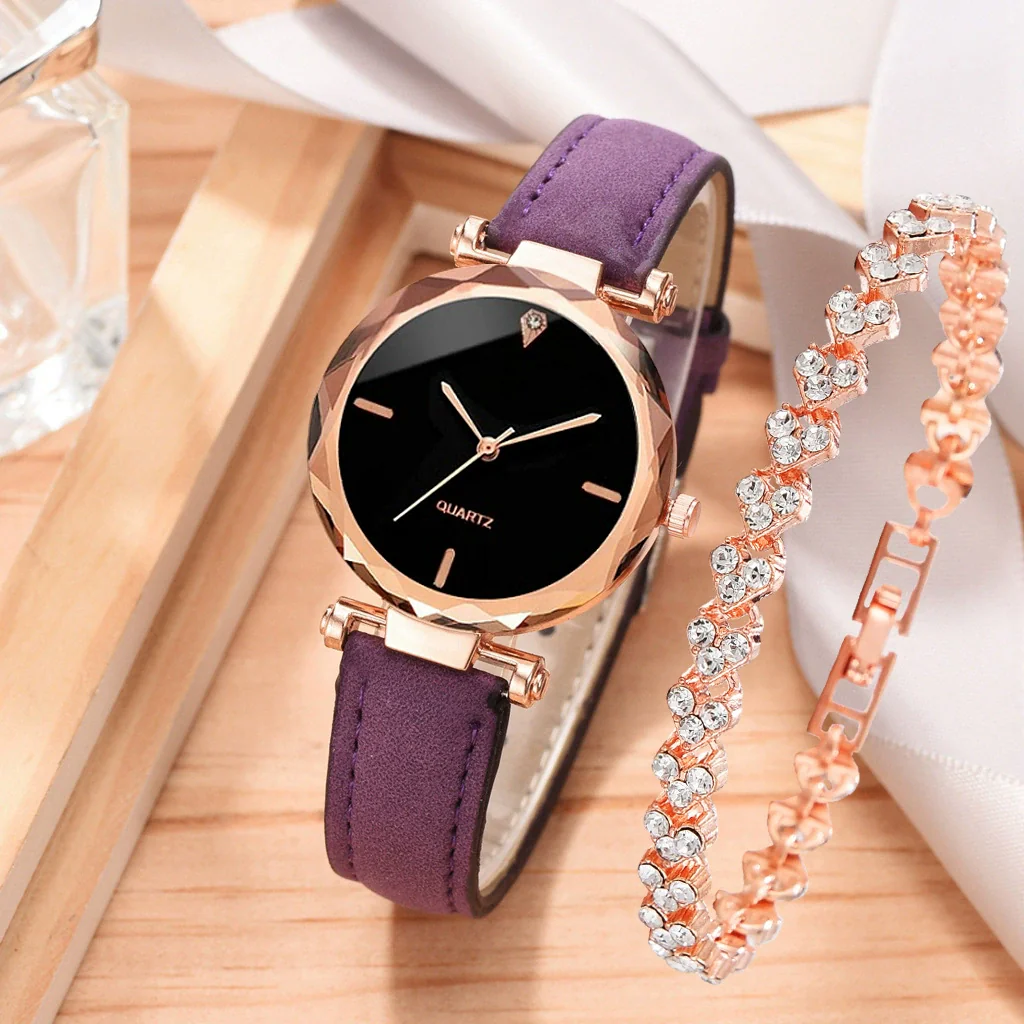 Watch Alloy Plastic Case Pu Belt Round Dial Casual Adult Women's - Image 18