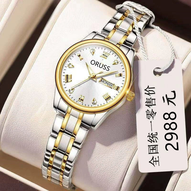 Watch Alloy Strap Alloy Case Mineral Strengthened Glass Mirror Round Dial Business Style Waterproof - Image 10