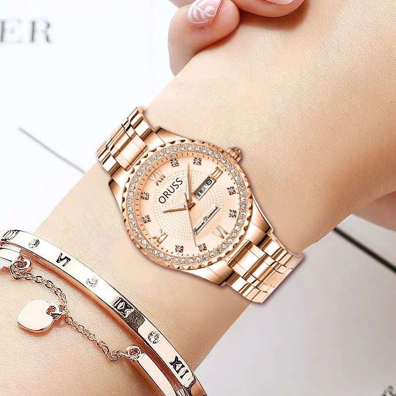 Watch Alloy Strap Alloy Case Mineral Strengthened Glass Mirror Round Dial Business Style Waterproof - Image 7