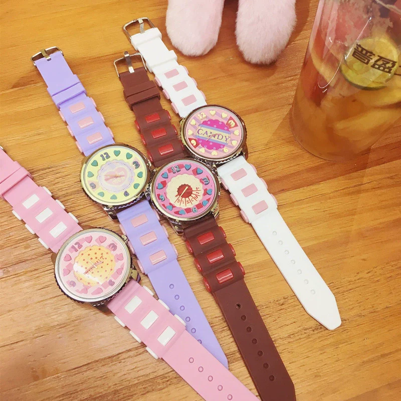 Watch Silicone Cartoon Round Style For Couple