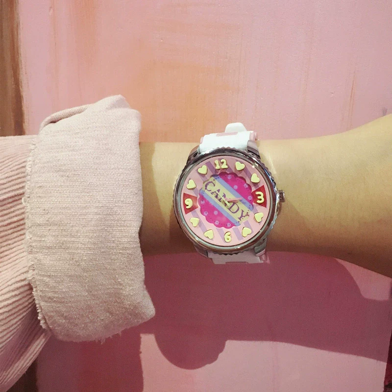 Watch Silicone Cartoon Round Style For Couple - Image 6