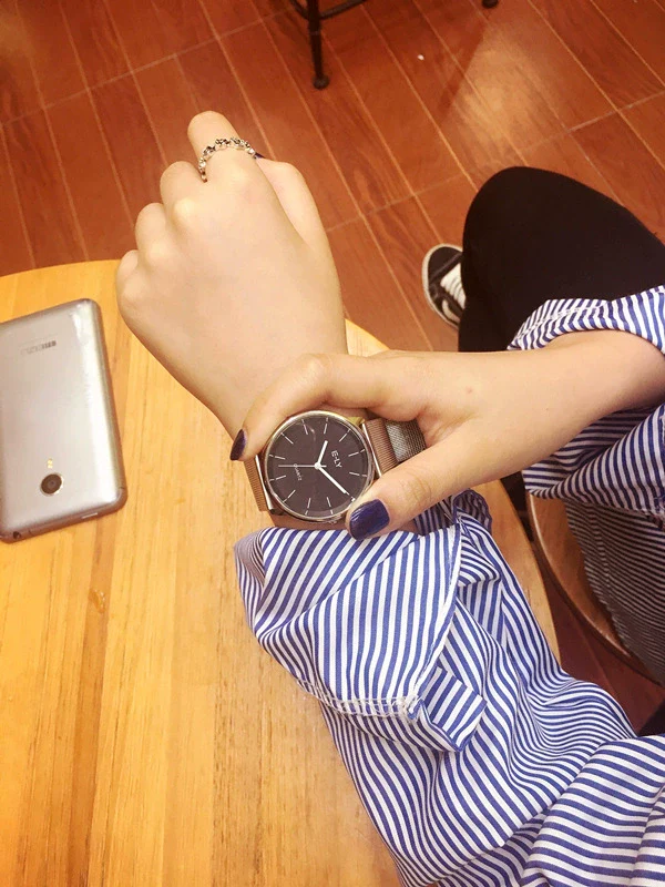 Watch Stainless Steel Alloy Strap Round Casual Quartz - Image 7