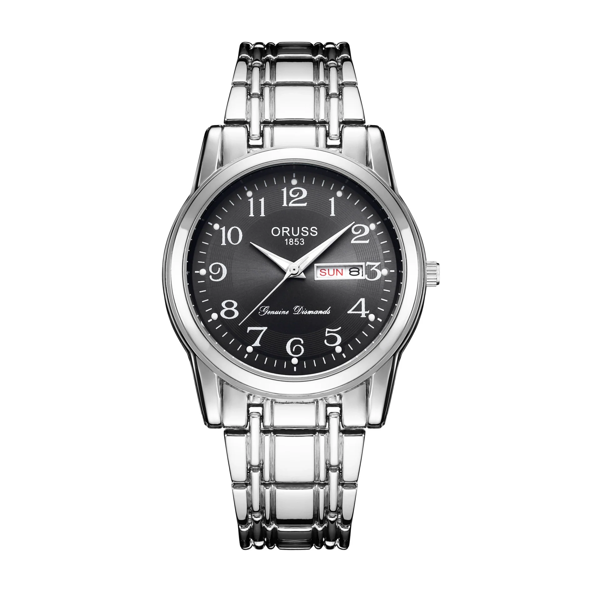 Watch Stainless Steel Round Automatic Waterproof Luminous Quartz Fashion Couple Watch - Image 7