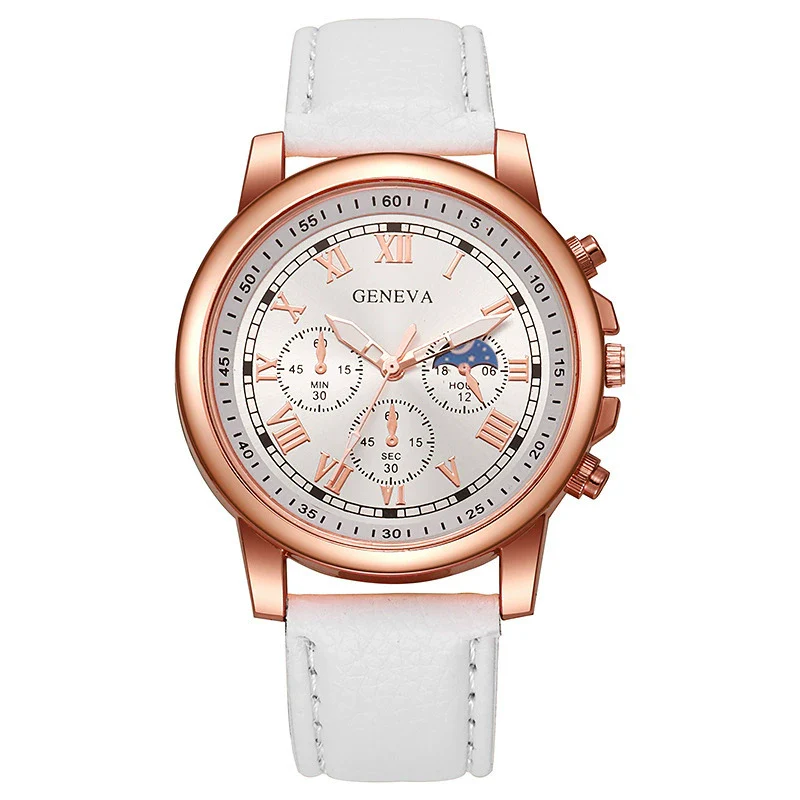 Watch Women's Round Plastic Alloy Pin Buckle Medieval Style Quartz - Image 5