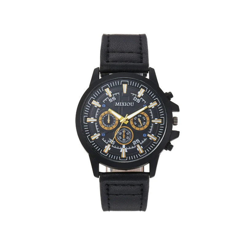 Watches Casual Style Alloy Case Imitation Leather Strap Round Dial - Image 9