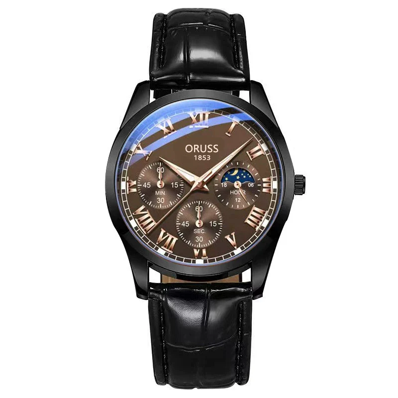 Waterproof Luminous Men's Quartz Watch With Alloy Case Pu Strap And Mineral Strengthened Glass Mirror - Image 3