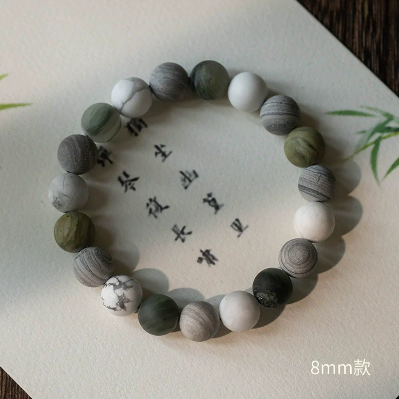Wenwan Bracelet Stone Geometric Handmade For Women - Image 7