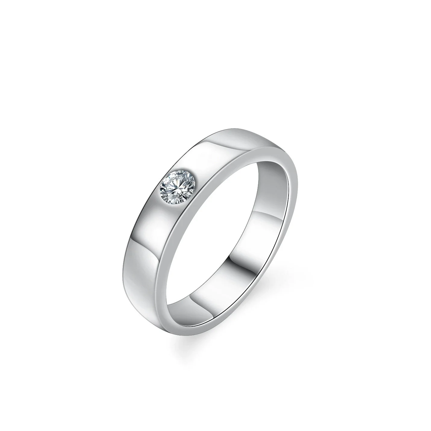 Wholesale 925 Silver Moissanite Ring Geometric Style For Men