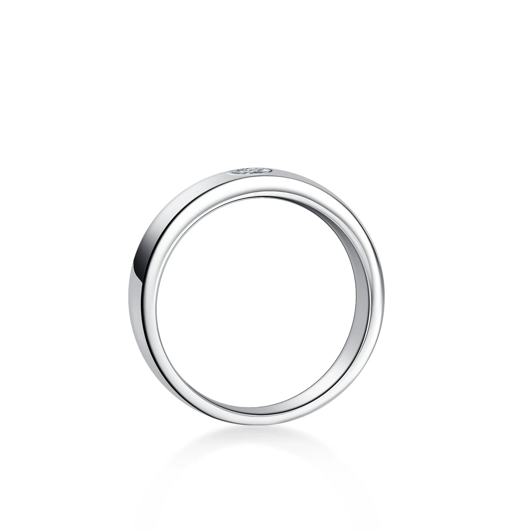 Wholesale 925 Silver Moissanite Ring Geometric Style For Men - Image 5