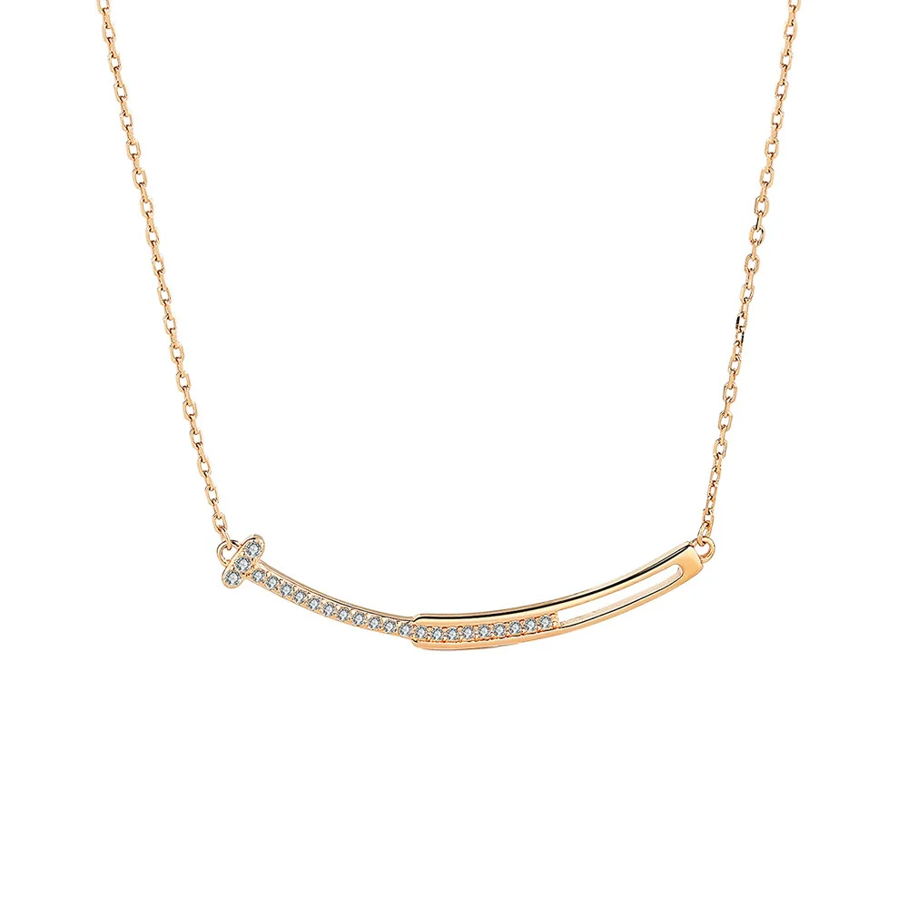 Wholesale 925 Silver Necklace Geometric Simple Women's Fashion Accessories - Image 5