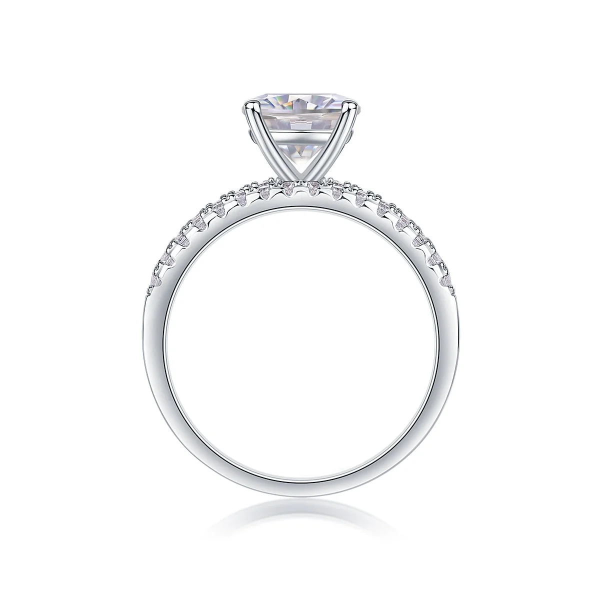 Wholesale 925 Silver Ring Set With Diamonds Geometric Style For Women - Image 4