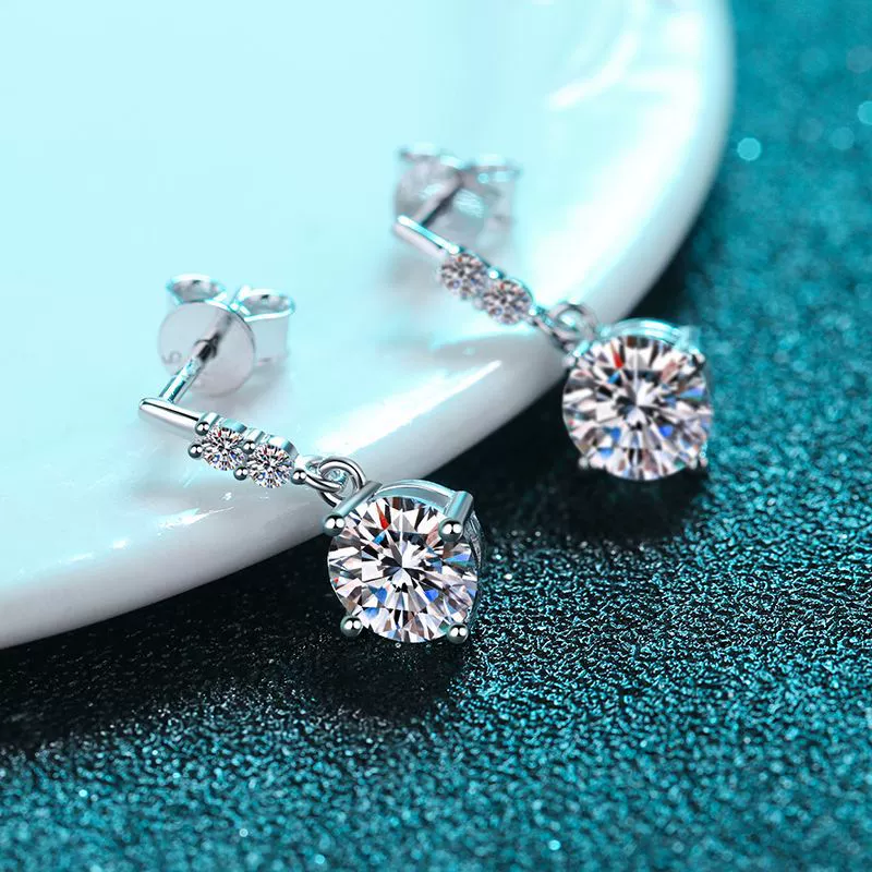 Wholesale 925 Sterling Silver Earrings With Flower Pattern And Electroplating Treatment - Image 2