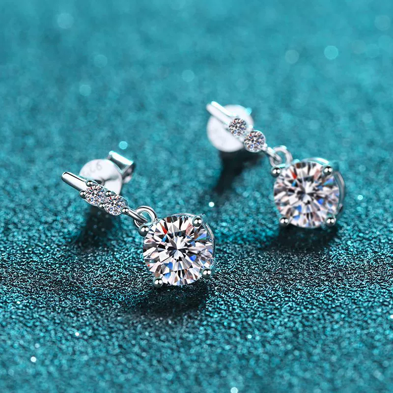 Wholesale 925 Sterling Silver Earrings With Flower Pattern And Electroplating Treatment - Image 3