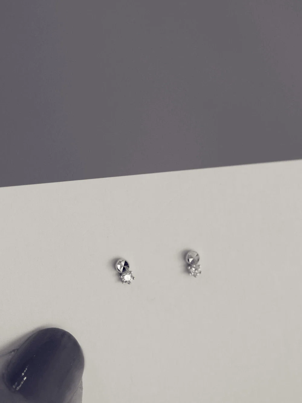 Wholesale 925 Sterling Silver Geometric Diamond Earrings - Image 6