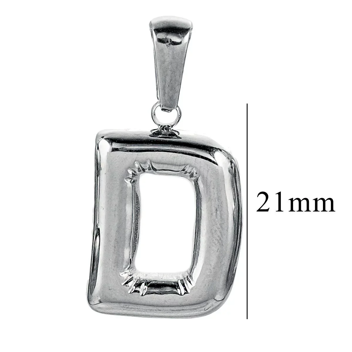 Wholesale Accessories Stainless Steel 18K Gold Plated Mini Bubble Letter Pendant With Butterfly Pattern - Image 35