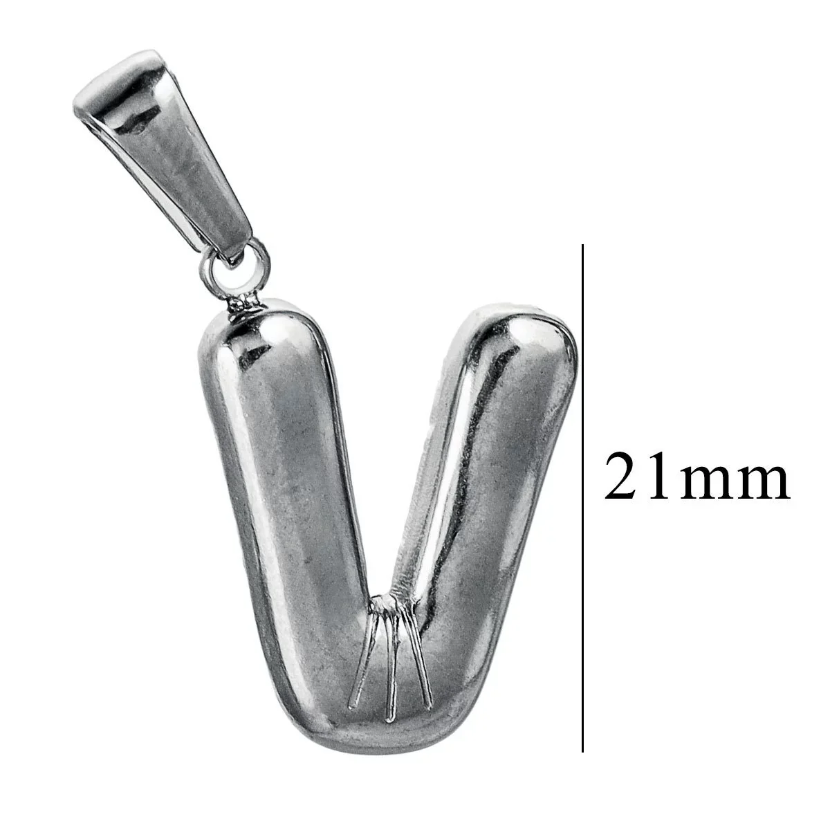 Wholesale Accessories Stainless Steel 18K Gold Plated Mini Bubble Letter Pendant With Butterfly Pattern - Image 53