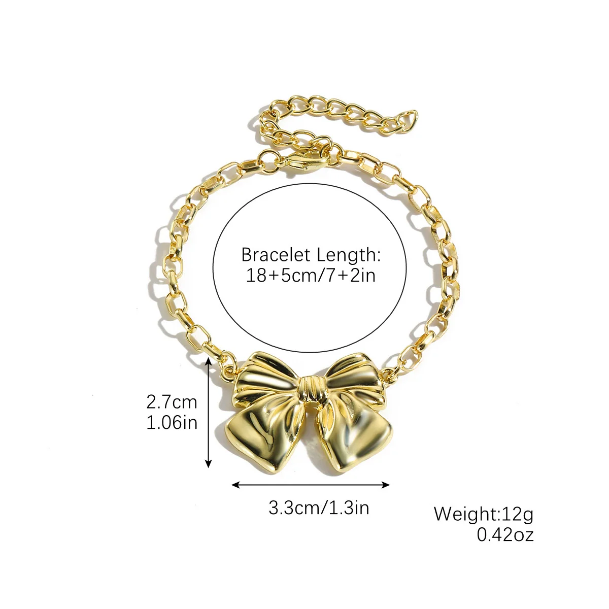 Wholesale Accessories Zinc Alloy Bowknot Geometric Ochain Necklace With Electroplating For Women - Image 8