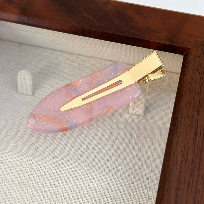 Wholesale Acetic Acid Seamless Duckbill Hairpin For Women With Stamping Super Fairy Dream Pink Gradient Style - Image 7