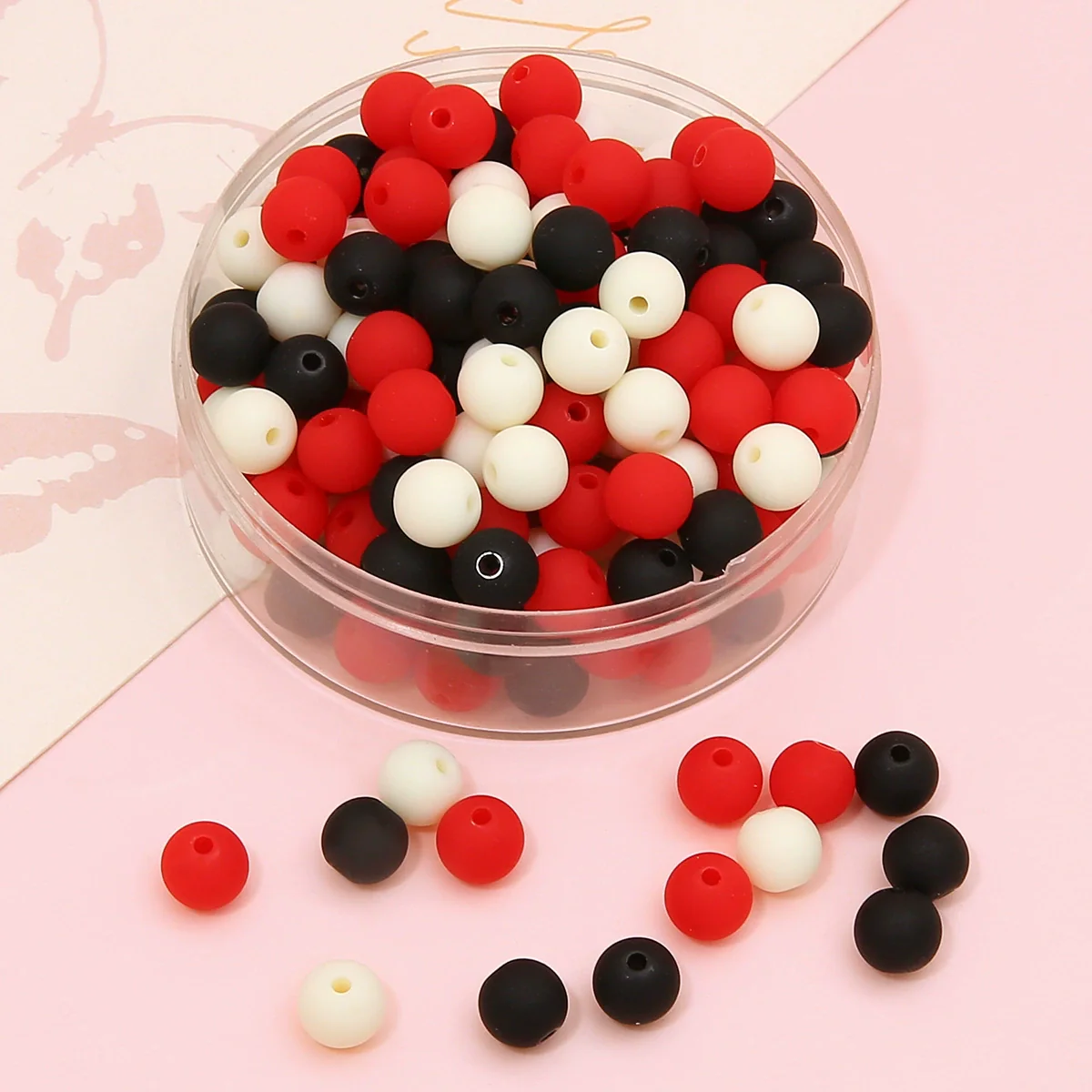 Wholesale Acrylic Frosted Round Beads Handmade Jewelry Accessories For Bracelet And Necklace - Image 8
