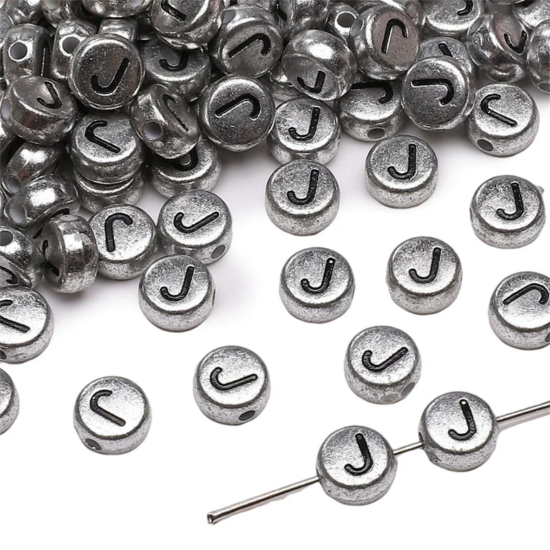 Wholesale Acrylic Geometric Letter Beads Handmade Jewelry Material For Bracelet And Necklace - Image 15