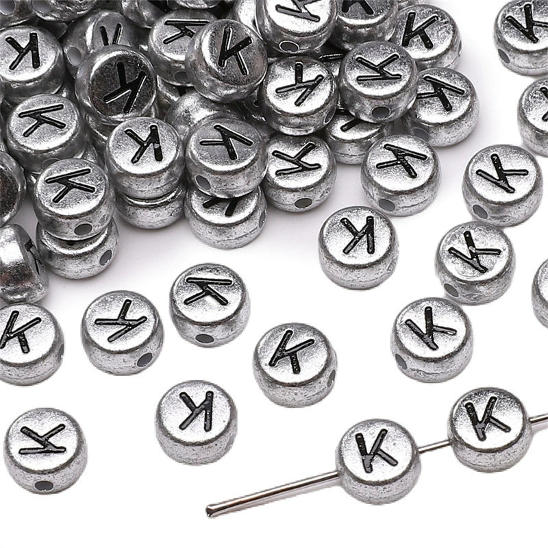 Wholesale Acrylic Geometric Letter Beads Handmade Jewelry Material For Bracelet And Necklace - Image 16