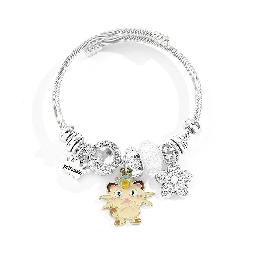 Wholesale Adjustable Opening Alloy Cartoon Bracelet With Electroplating Treatment - Image 5