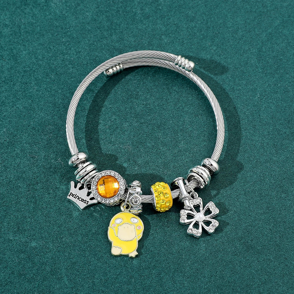 Wholesale Adjustable Opening Alloy Cartoon Bracelet With Electroplating Treatment - Image 9