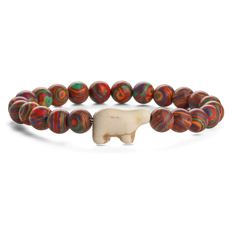 Wholesale Agate Handmade Animal Zodiac Beaded Stretch Bracelet - Image 9