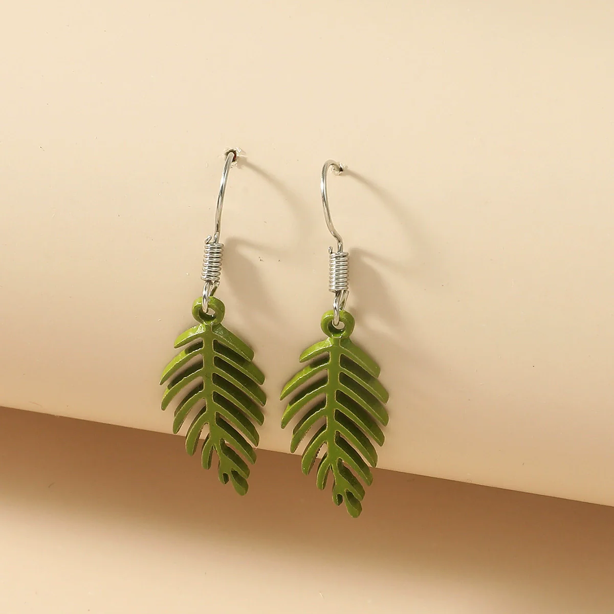 Wholesale Alloy Acrylic Fruit Leaves Pendant Women's Ear Jewelry With 14K Gold Ear Needle And Electroplating Design - Image 11