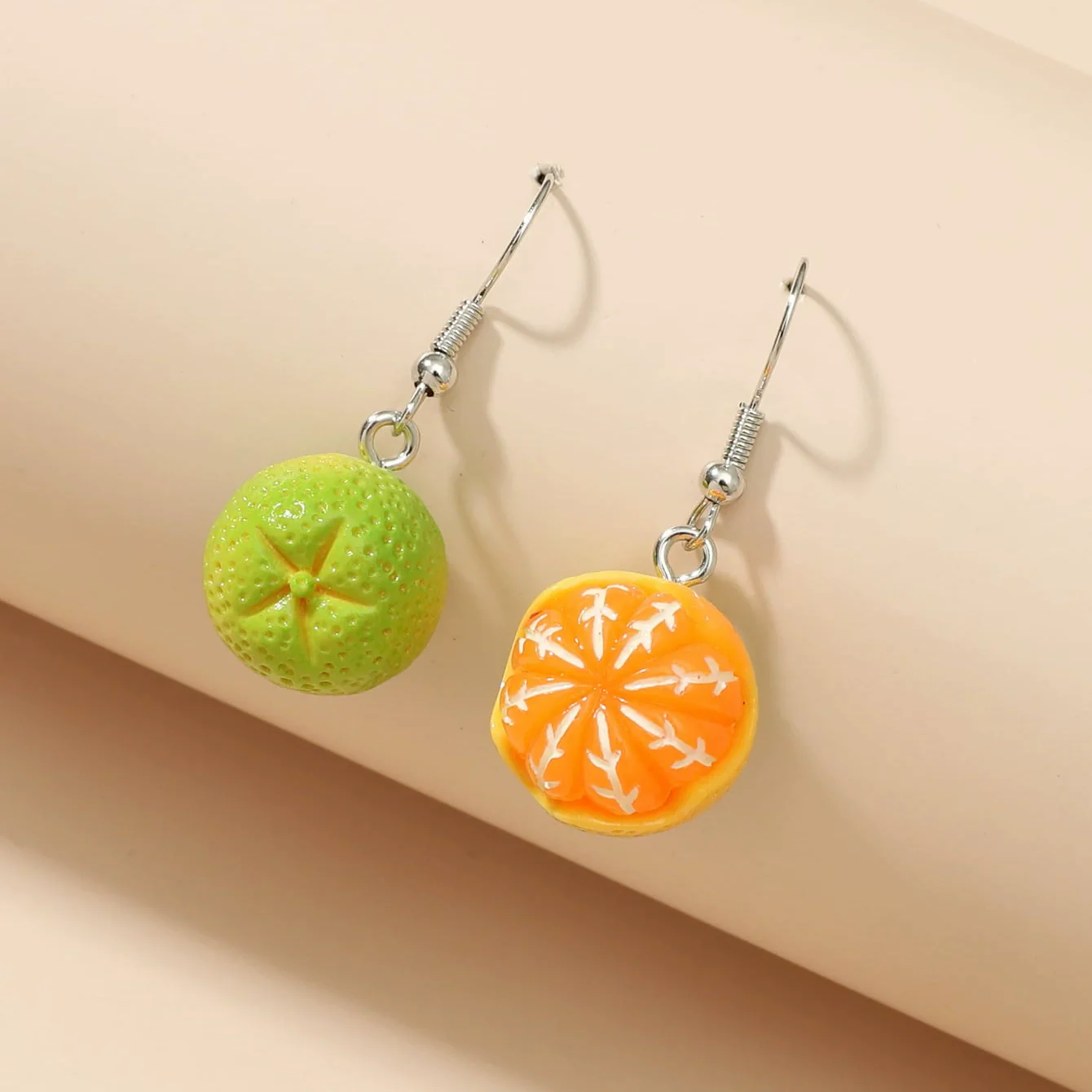 Wholesale Alloy Acrylic Fruit Leaves Pendant Women's Ear Jewelry With 14K Gold Ear Needle And Electroplating Design - Image 15