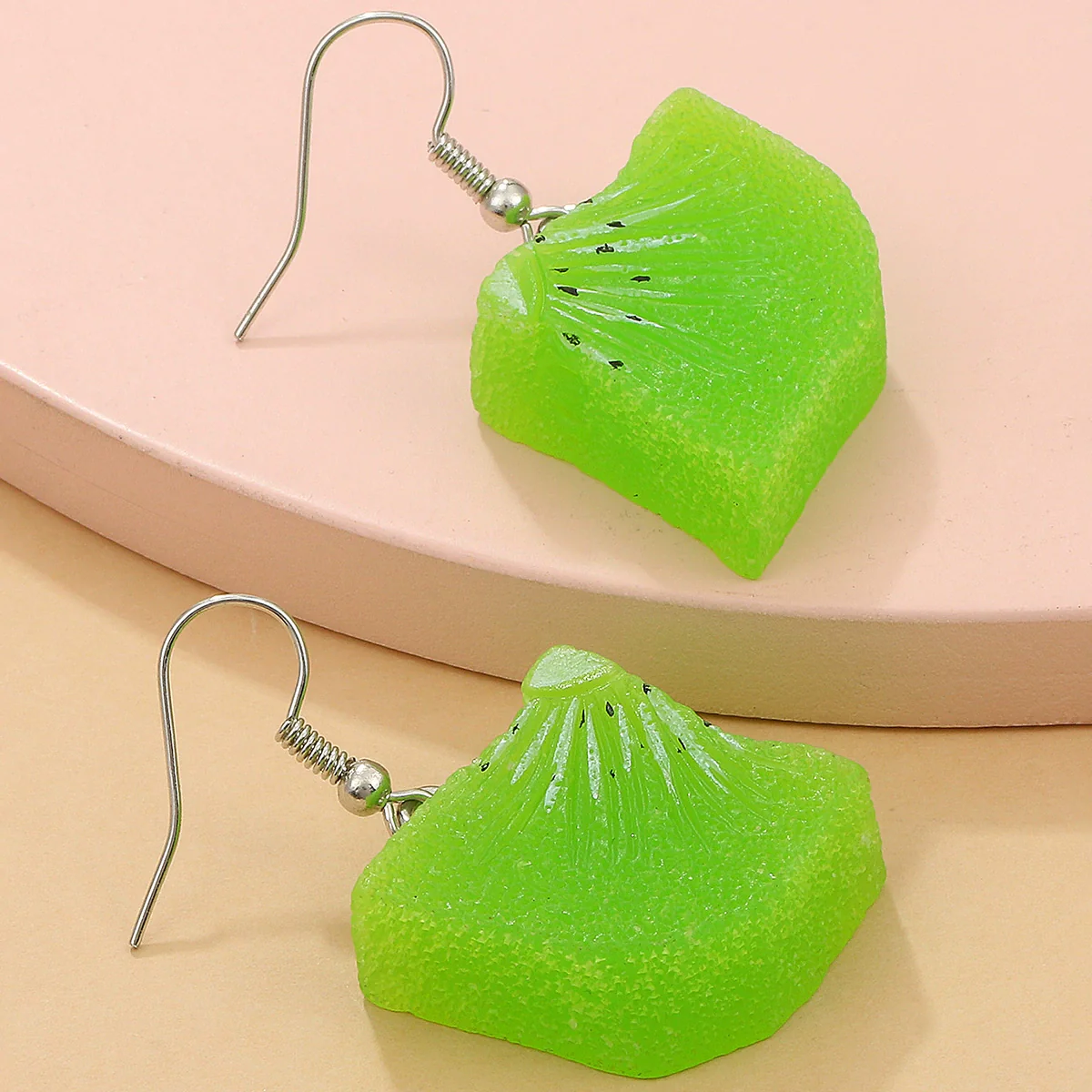 Wholesale Alloy Acrylic Fruit Leaves Pendant Women's Ear Jewelry With 14K Gold Ear Needle And Electroplating Design - Image 19