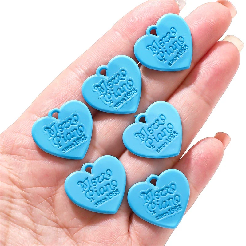 Wholesale Alloy Acrylic Geometric Round Love Tag Painting Handmade Earrings And Mobile Phone Chain Pendant Accessories - Image 13