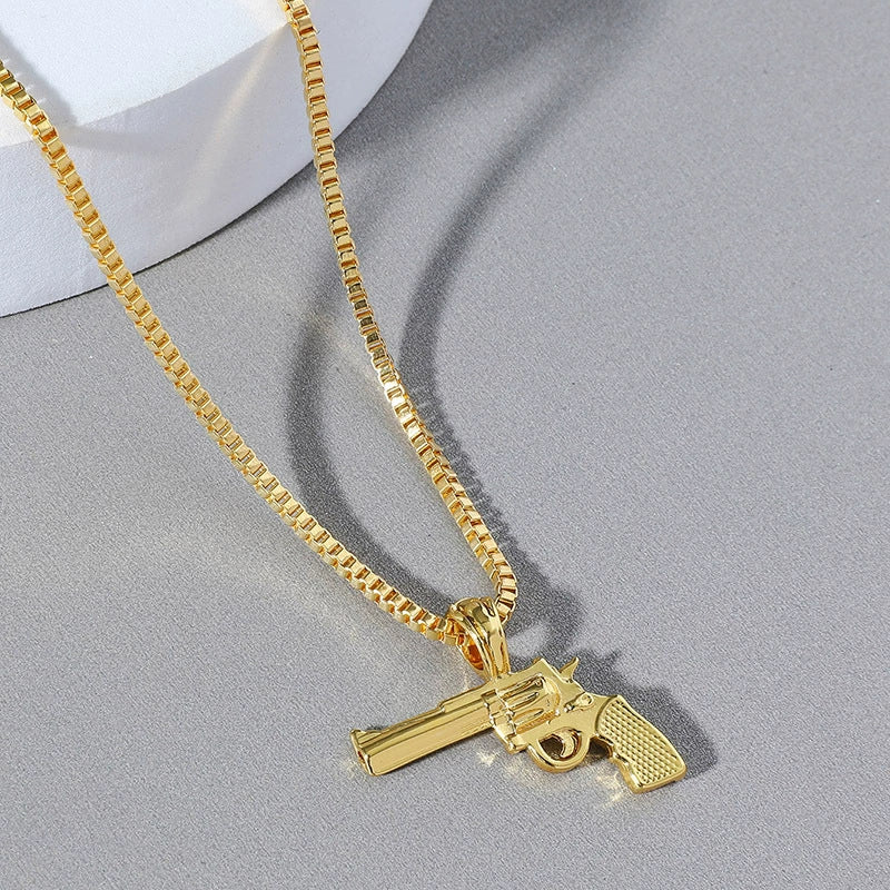 Wholesale Alloy Ak47 Gun Pendant Necklace Electroplated Unisex Fashion Jewelry - Image 6
