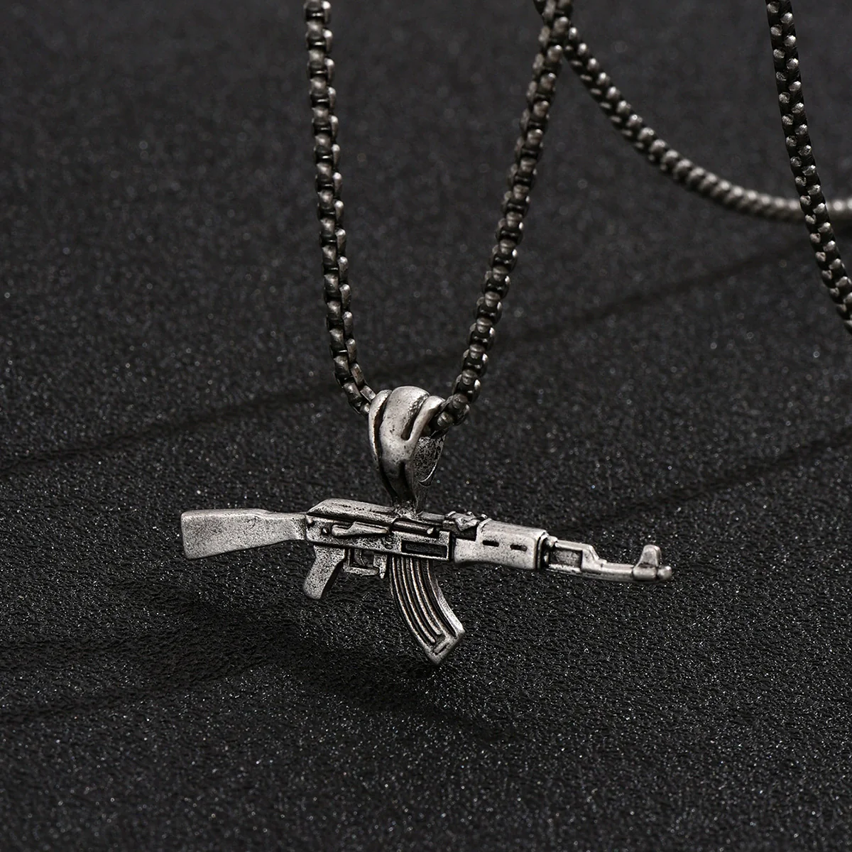 Wholesale Alloy Ak47 Gun Pendant Necklace Electroplated Unisex Fashion Jewelry - Image 7