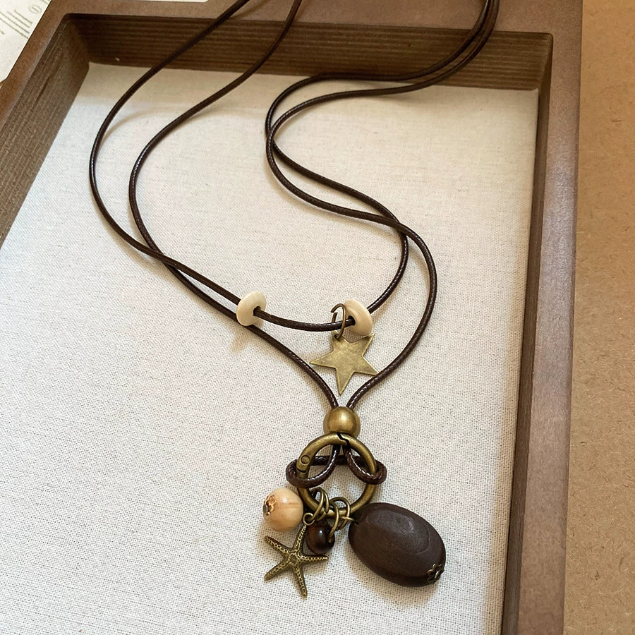 Wholesale Alloy And Resin Heart And Geometric Style Necklace Set With Diamonds For Women - Image 19