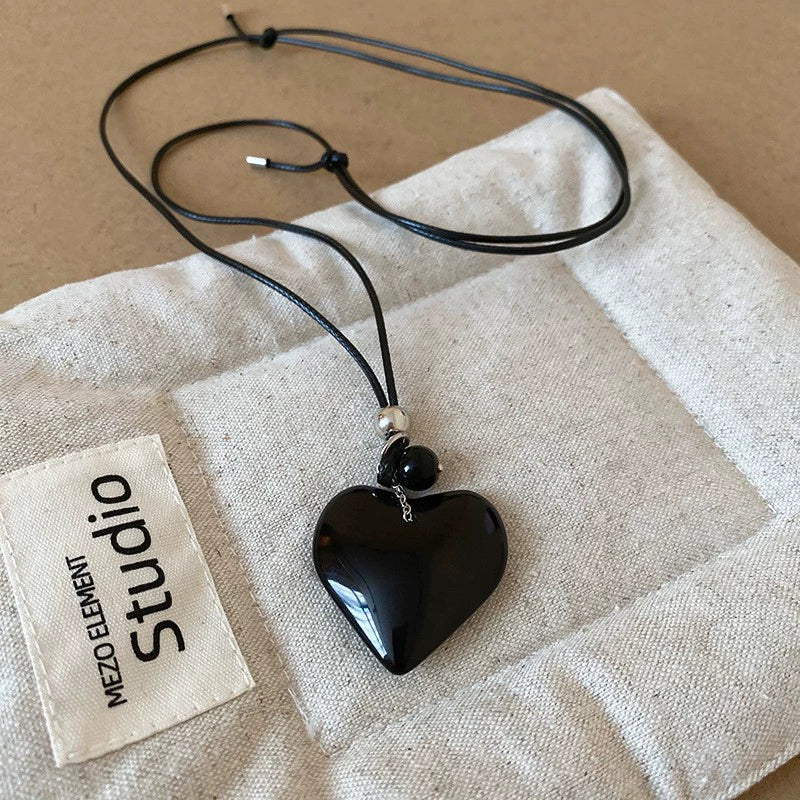 Wholesale Alloy And Resin Heart And Geometric Style Necklace Set With Diamonds For Women - Image 20