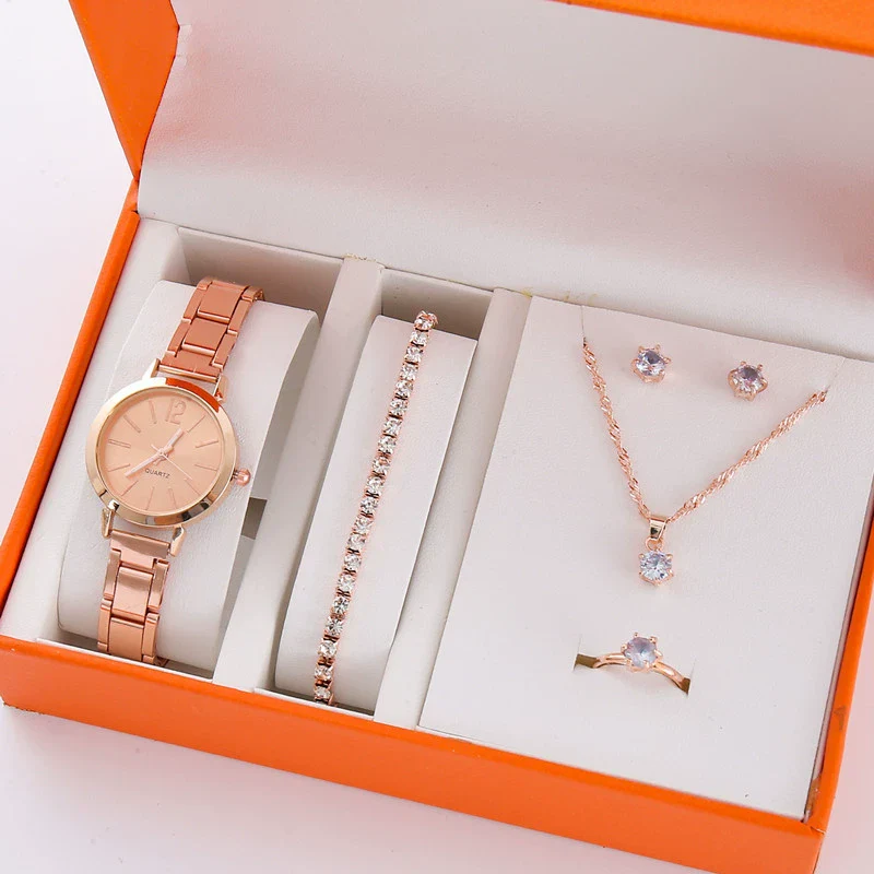 Wholesale Alloy Casual Round Women's Watch Jewelry With Rose Gold Buckle - Image 10