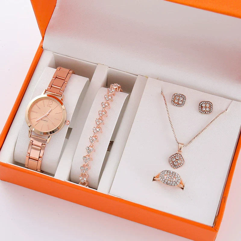 Wholesale Alloy Casual Round Women's Watch Jewelry With Rose Gold Buckle - Image 2