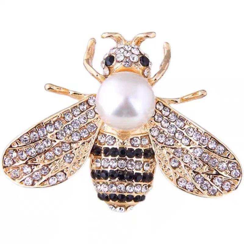 Wholesale Alloy Diamondencrusted Insectshaped Women's Brooch - Image 4