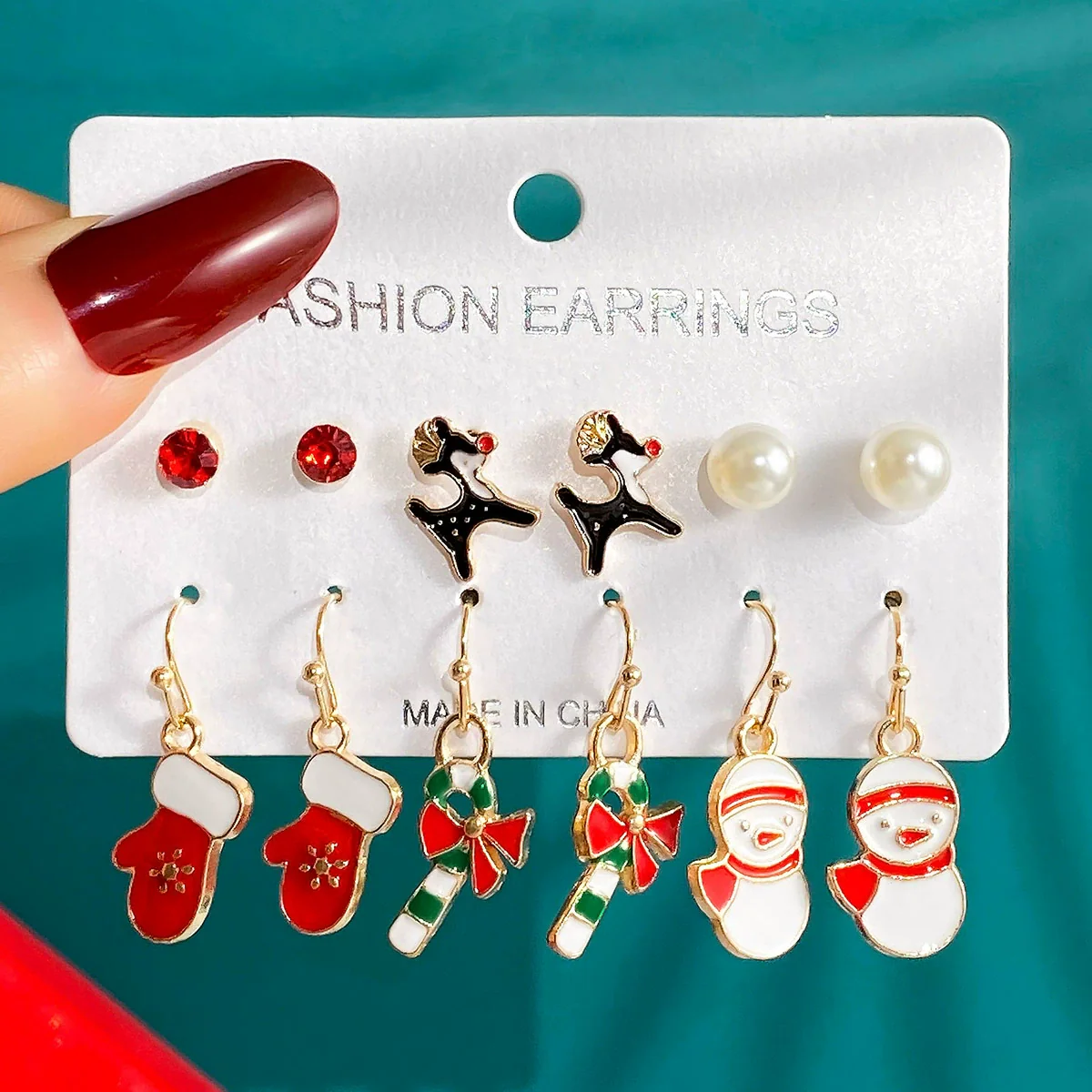 Wholesale Alloy Earrings With Cartoon Characters Dripping Oil Design For Women Festival Elements Style - Image 10