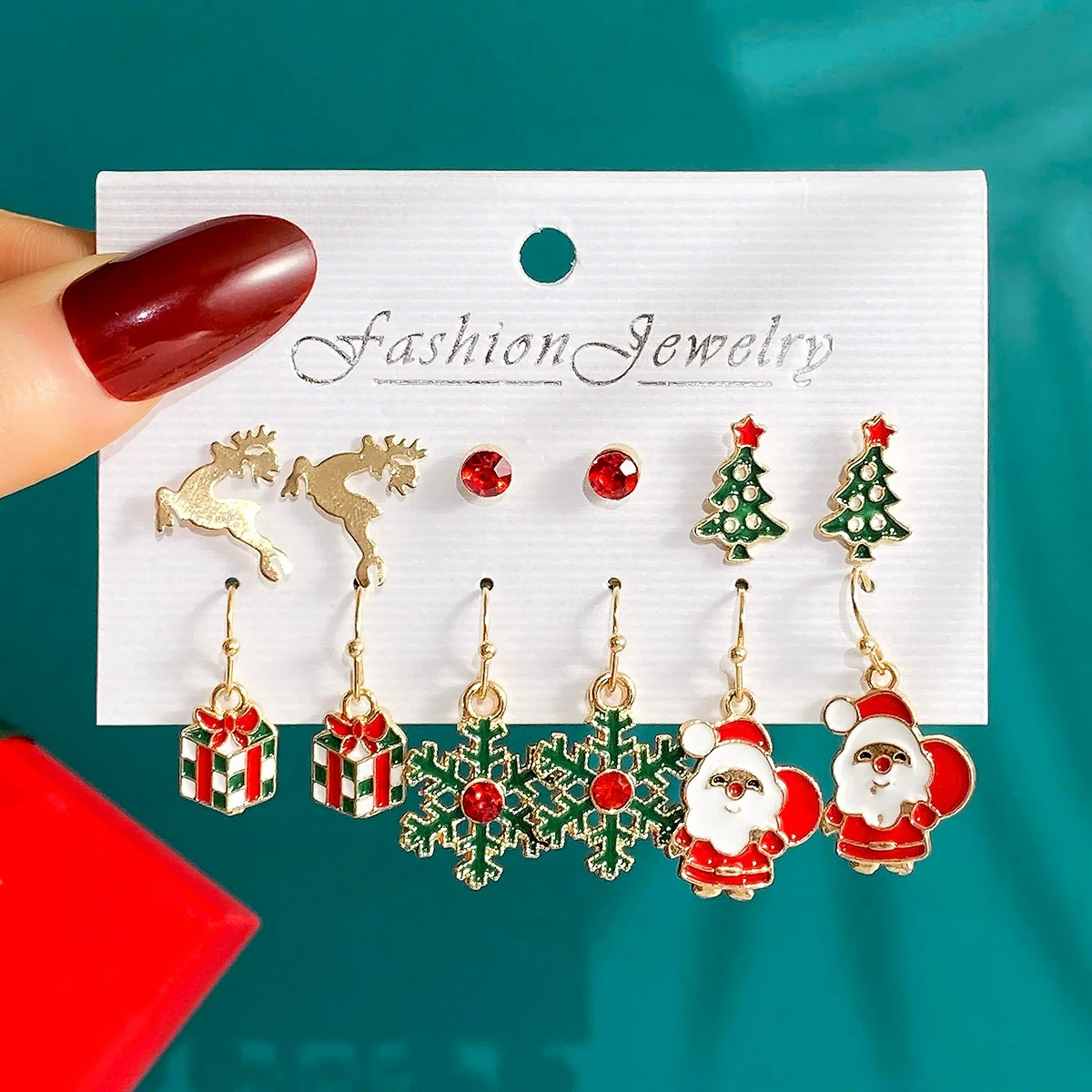 Wholesale Alloy Earrings With Cartoon Characters Dripping Oil Design For Women Festival Elements Style - Image 5
