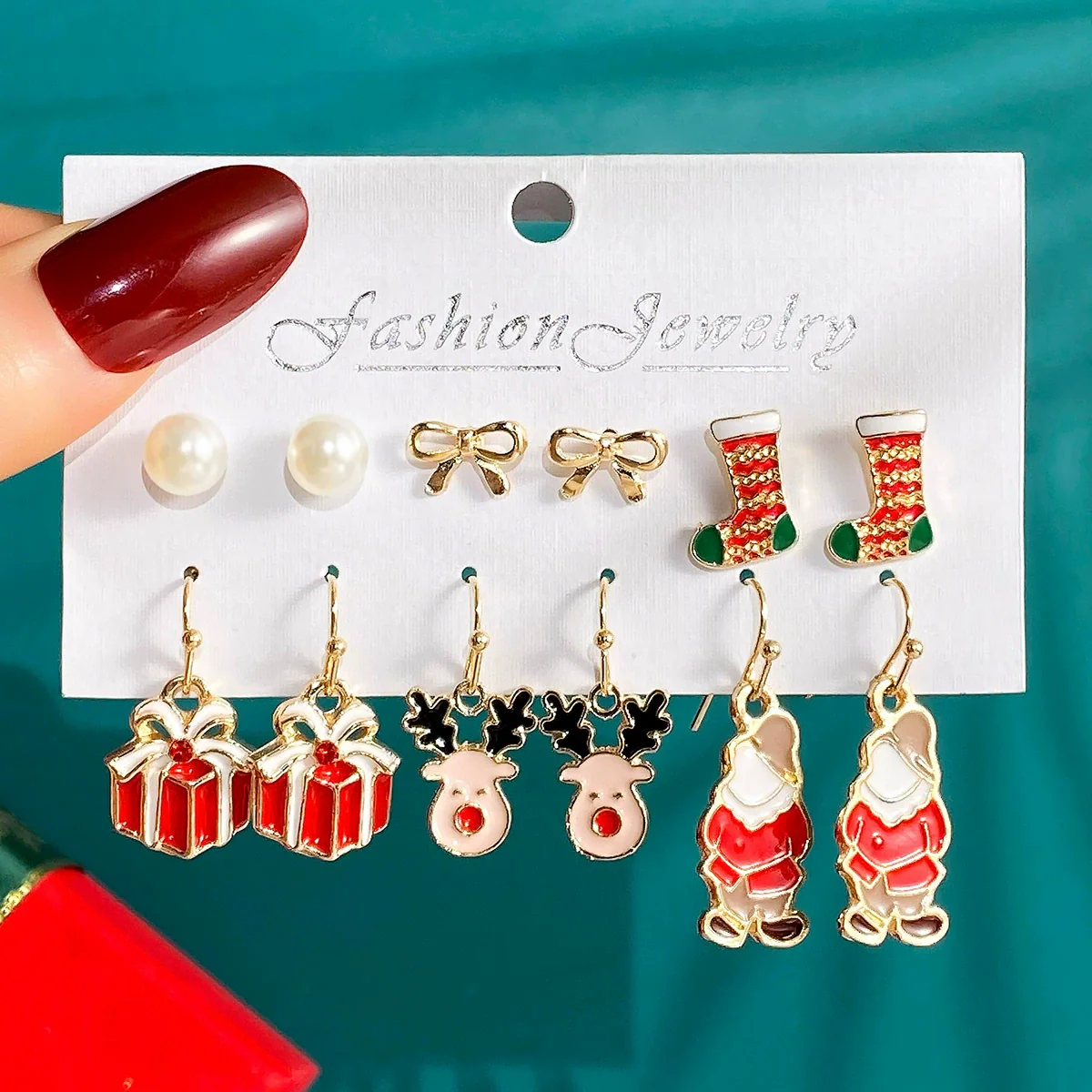 Wholesale Alloy Earrings With Cartoon Characters Dripping Oil Design For Women Festival Elements Style - Image 9