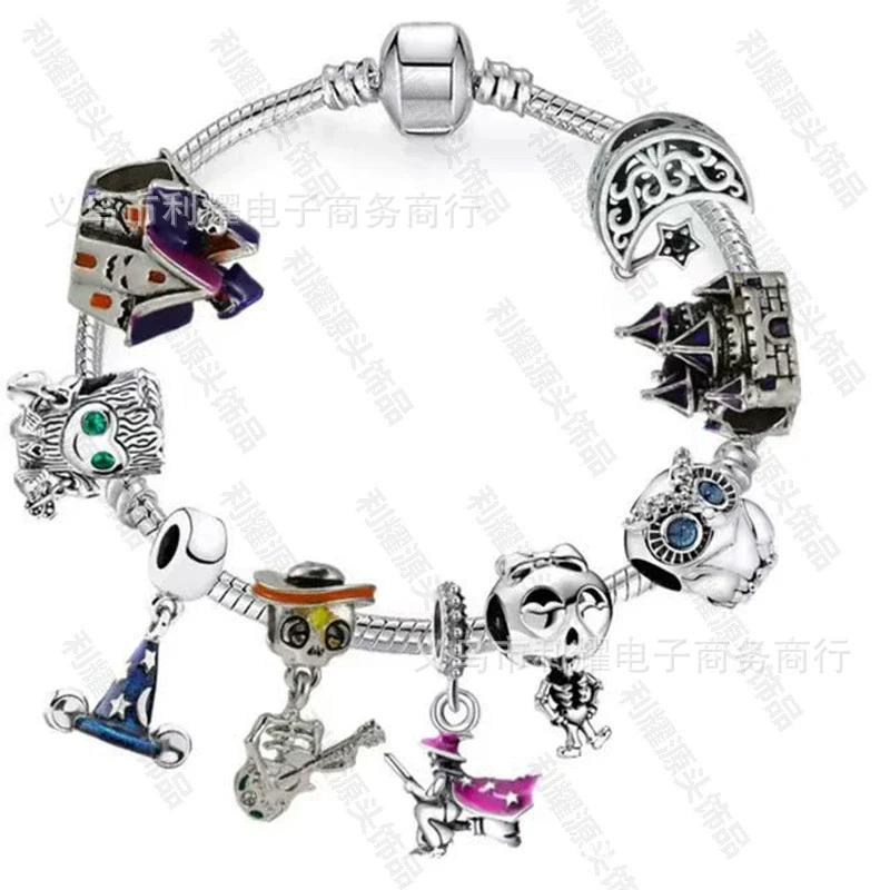 Wholesale Alloy Electroplated Cartoon Character Beaded Charm Bracelet For Unisex - Image 19