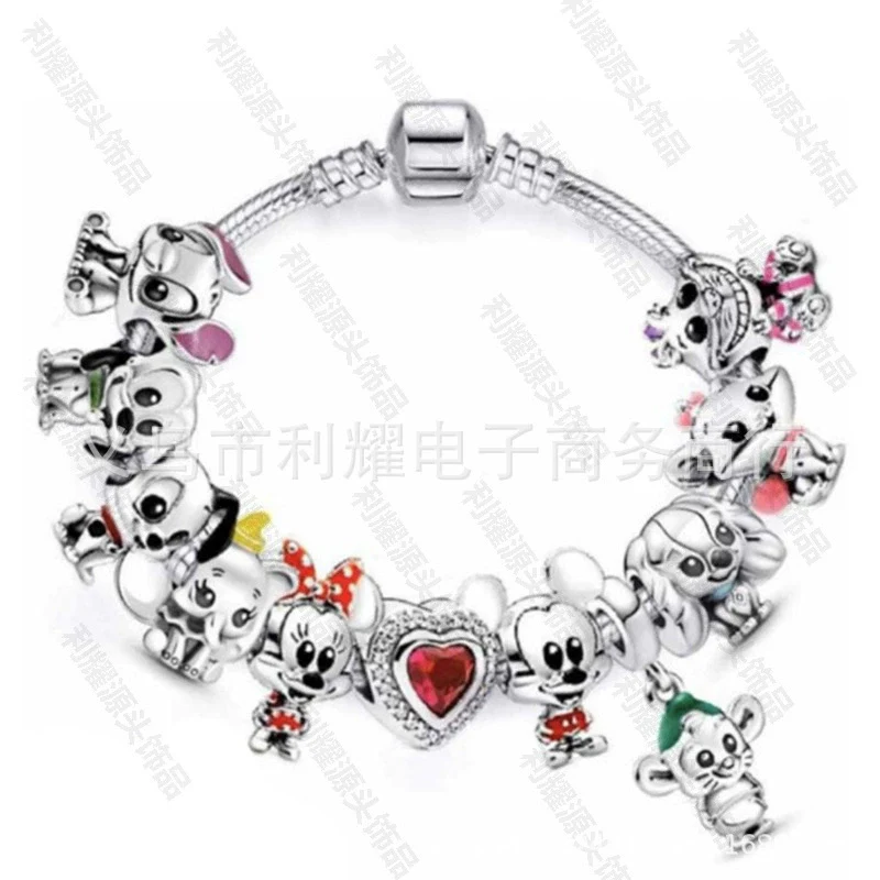 Wholesale Alloy Electroplated Cartoon Character Beaded Charm Bracelet For Unisex - Image 5
