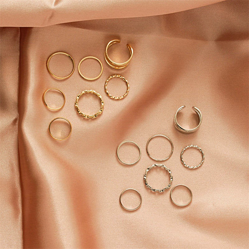 Wholesale Alloy Geometric Ring Electroplated Unisex Style - Image 3