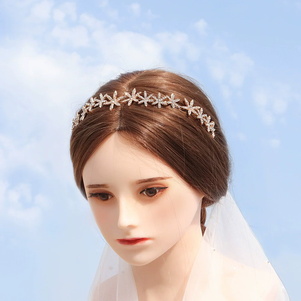 Wholesale Alloy Hairband For Women With Stars Rhinestone Pattern And Electroplating Treatment Suitable For Daily Travel - Image 2