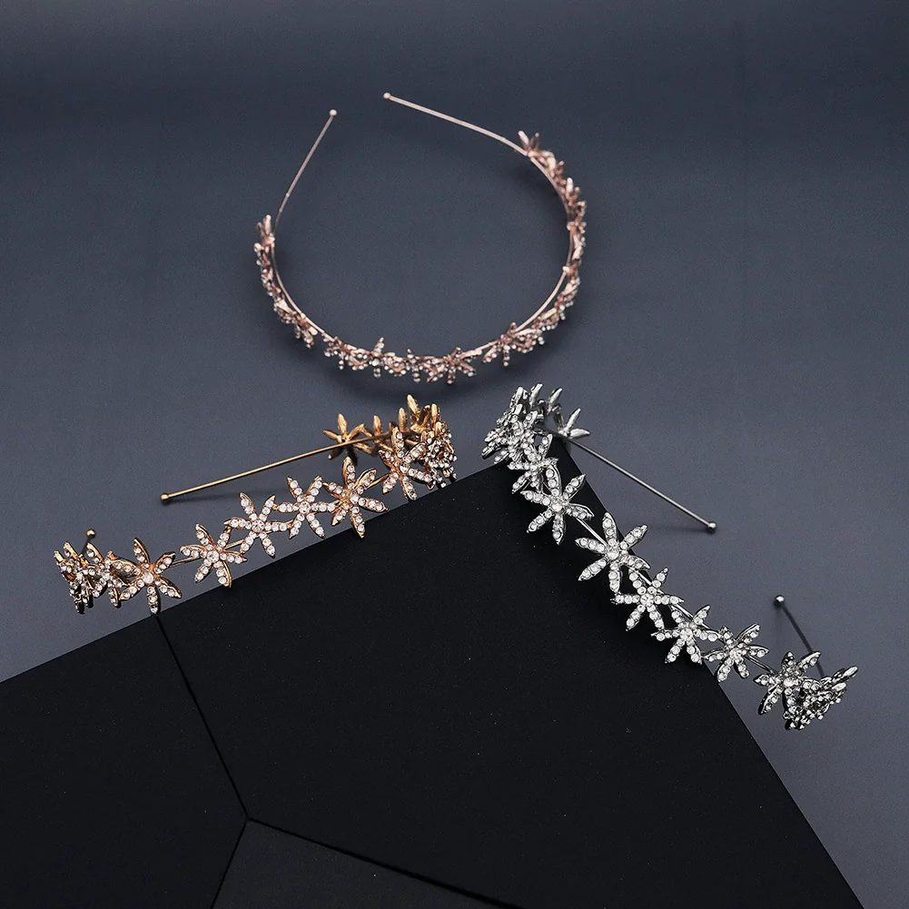 Wholesale Alloy Hairband For Women With Stars Rhinestone Pattern And Electroplating Treatment Suitable For Daily Travel - Image 3