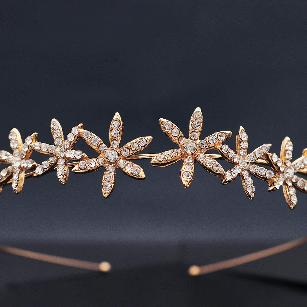 Wholesale Alloy Hairband For Women With Stars Rhinestone Pattern And Electroplating Treatment Suitable For Daily Travel - Image 4