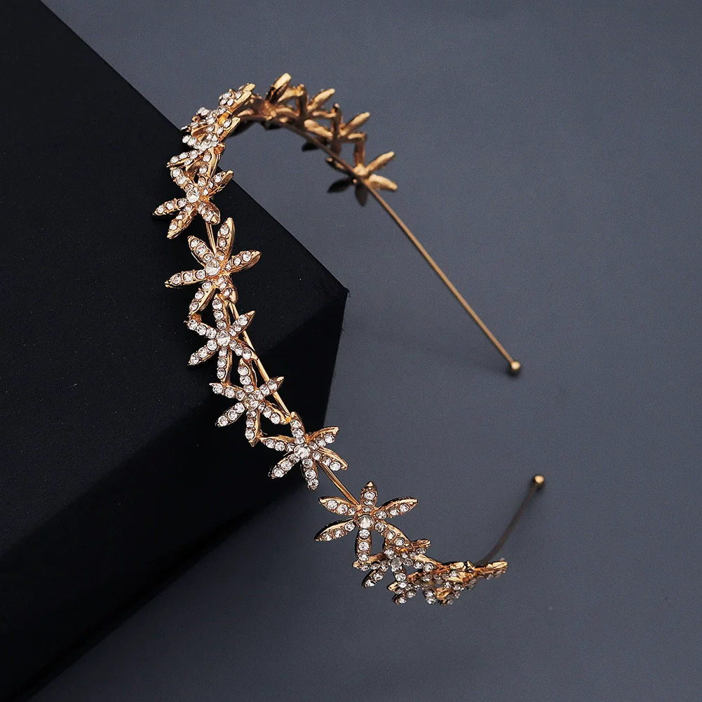 Wholesale Alloy Hairband For Women With Stars Rhinestone Pattern And Electroplating Treatment Suitable For Daily Travel - Image 6
